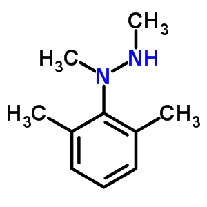 1-(2,6-二甲基苯基)-1,2-二甲基-肼结构式_6304-63-8结构式