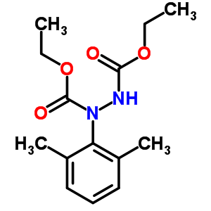 n-(2,6-二甲基苯基)-n-(乙氧基羰基氨基)氨基甲酸乙酯结构式_6304-66-1结构式