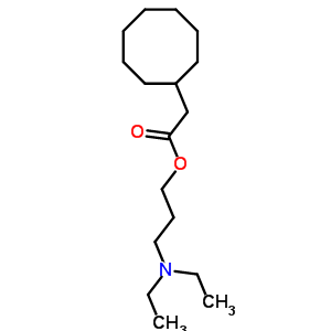 3-二乙基氨基丙基 2-环辛基乙酸酯结构式_6309-09-7结构式