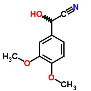 a-羟基-3,4-二甲氧基-苯乙腈结构式_6309-18-8结构式