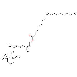 视黄醇油酸酯结构式_631-88-9结构式