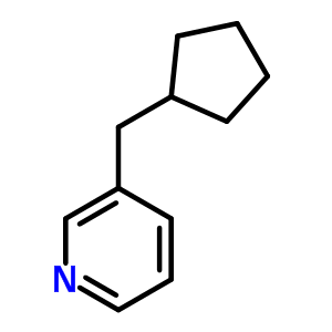 3-(环戊基甲基)吡啶结构式_6311-85-9结构式