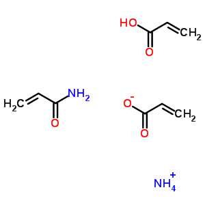 2-丙烯酸与 2-丙烯酸铵和 2-丙烯酰胺的聚合物结构式_63117-82-8结构式