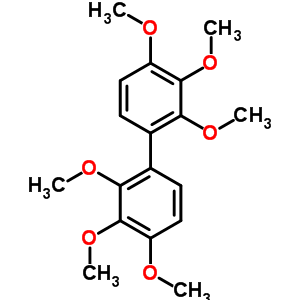 1,2,3-三甲氧基-4-(2,3,4-三甲氧基苯基)苯结构式_6322-17-4结构式