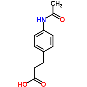 4-(乙酰基氨基)-苯丙酸结构式_6325-43-5结构式