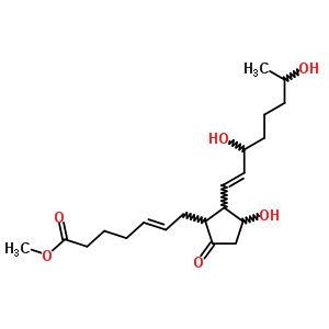(Z)-7-[(1r,2r,3r)-2-[(e,3s,7r)-3,7-二羟基-1-辛烯]-3-羟基-5-氧代环戊基]-5-庚烯酸结构式_63266-93-3结构式