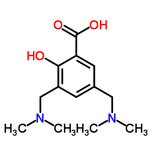 3,5-双(二甲基氨基甲基)-2-羟基-苯甲酸结构式_6333-23-9结构式