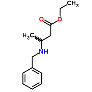 3-(苄基氨基)丁酸乙酯结构式_6335-80-4结构式