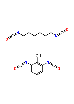 1,3-二异氰酸甲基-苯与1,6-二异氰酸己烷的聚合物结构式_63368-95-6结构式