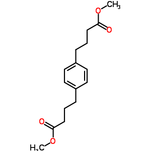 4-[4-(3-甲氧基羰基丙基)苯基]丁酸甲酯结构式_6337-65-1结构式