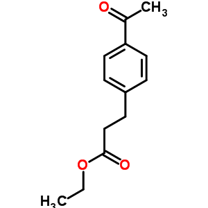3-(4-乙酰基苯基)丙酸乙酯结构式_6337-70-8结构式