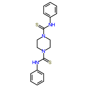 N,N-二苯基哌嗪-1,4-二硫代甲酰胺结构式_6337-94-6结构式