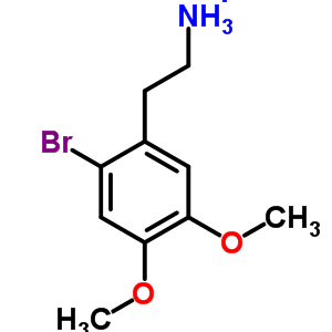 2-(2-溴-4,5-二甲氧基苯基)乙胺盐酸盐结构式_63375-81-5结构式