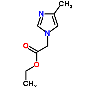 2-(4-甲基-1H-咪唑-1-基)乙酸乙酯结构式_6338-47-2结构式