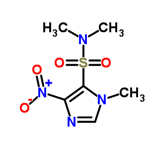 N,n,3-三甲基-5-硝基-咪唑-4-磺酰胺结构式_6339-62-4结构式