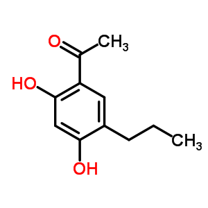 1-(2,4-二羟基-5-丙基苯基)-1-乙酮结构式_63411-87-0结构式