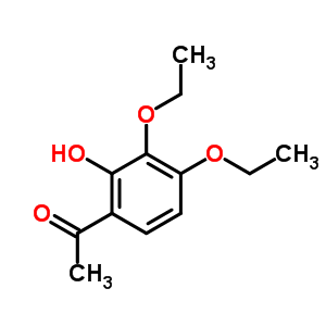 1-(3,4-二乙氧基-2-羟基苯基)-乙酮结构式_6342-86-5结构式