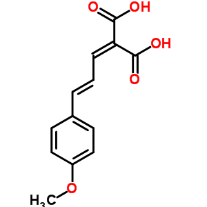 2-[3-(4-甲氧基苯基)-2-丙烯-1-基]-丙二酸结构式_6342-88-7结构式