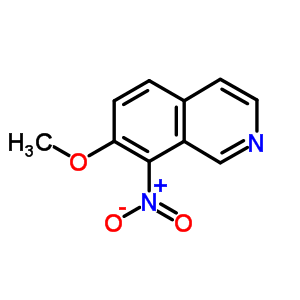 7-甲氧基-8-硝基异喹啉结构式_63485-75-6结构式