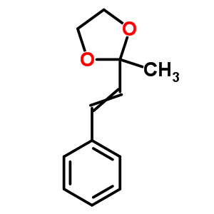 2-甲基-2-[(1e)-2-苯基乙烯]-1,3-二氧戊环结构式_63511-95-5结构式