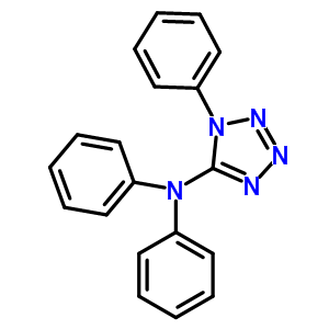 N,n,1-三苯基四唑-5-胺结构式_63641-08-7结构式