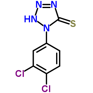1-(3,4-二氯苯基)-5-疏基-1H-四唑结构式_63684-99-1结构式