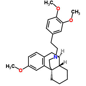 17-(3,4-二甲氧基苯乙基)-3-甲氧基吗啡烷结构式_63690-30-2结构式