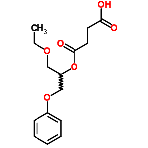 1-[1-(乙氧基甲基)-2-苯氧基乙基]丁二酸酯结构式_63716-18-7结构式