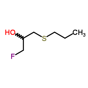 1-氟-3-(丙基硫代)-2-丙醇结构式_63744-56-9结构式