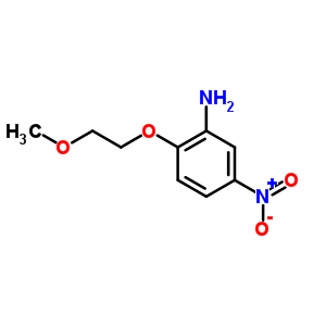 2-(2-甲氧基乙氧基)-5-硝基苯胺结构式_63810-54-8结构式