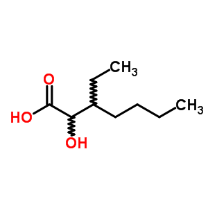 3-乙基-2-羟基庚酸结构式_63834-30-0结构式