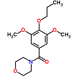 4-(3,5-二甲氧基-4-丙氧基苯甲酰基)吗啉结构式_63868-59-7结构式