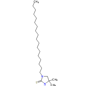 4,4-二甲基-1-十八基-2-咪唑啉硫酮结构式_63869-16-9结构式