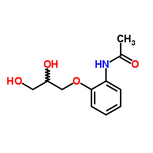 2-(2,3-二羟基丙基氧基)乙酰苯胺结构式_63905-15-7结构式
