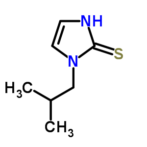 1-异丁基-1H-咪唑-2-硫醇结构式_63905-45-3结构式