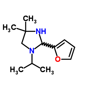 4,4-二甲基-2-(2-呋喃基)-1-异丙基咪唑啉e结构式_63905-62-4结构式