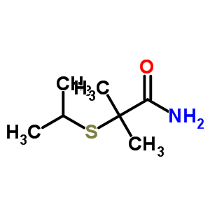 2-(异丙基硫代)-2-甲基丙酰胺结构式_63915-96-8结构式