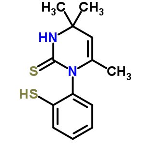 3,4-二氢-1-(2-疏基苯基)-4,4,6-三甲基-2(1h)-嘧啶硫酮结构式_63917-27-1结构式