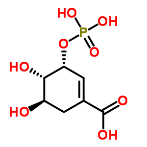 莽草酸-3-磷酸酯结构式_63959-45-5结构式