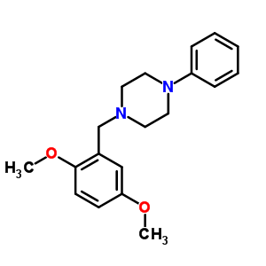 1-(2,5-二甲氧基苄基)-4-苯基哌嗪结构式_63978-38-1结构式
