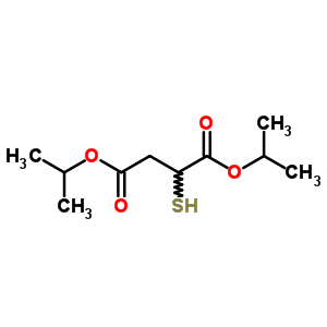 2-疏基琥珀酸二异丙酯结构式_63979-80-6结构式