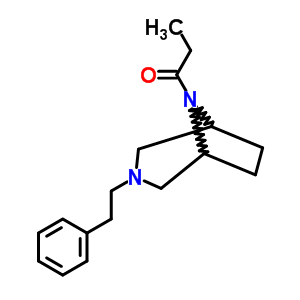 3-苯乙基-8-丙酰基-3,8-二氮杂双环[3.2.1]辛烷结构式_63990-48-7结构式