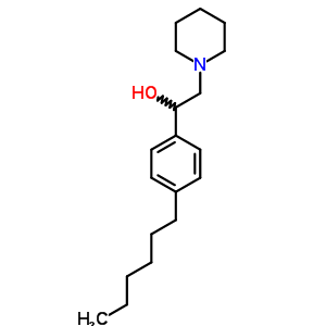 4-己基-α-(哌啶甲基)苄醇结构式_63991-19-5结构式