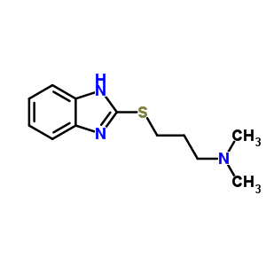 2-[3-(二甲基氨基)丙基硫代]-1H-苯并咪唑结构式_63991-51-5结构式