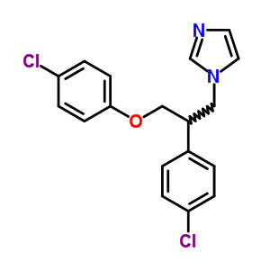 1-[3-(4-氯苯氧基)-2-(4-氯苯基)丙基]-1H-咪唑结构式_64009-76-3结构式