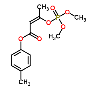 3-[(二甲氧基膦)氧基]-2-丁酸 4-甲基苯基酯结构式_64011-88-7结构式