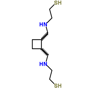N,N-双(2-疏基乙基)-1,2-环丁烷双(甲胺)结构式_64011-92-3结构式