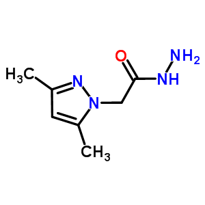 2-(3,5-二甲基-1H-吡唑-1-基)乙酰肼结构式_64019-58-5结构式