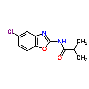 2-甲基-n-(5-氯苯并噁唑-2-基)丙酰胺结构式_64037-19-0结构式