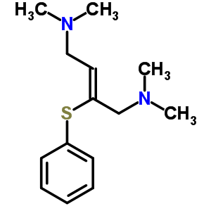 1,4-双(二甲基氨基)-2-苯基硫代-2-丁烯结构式_64037-49-6结构式